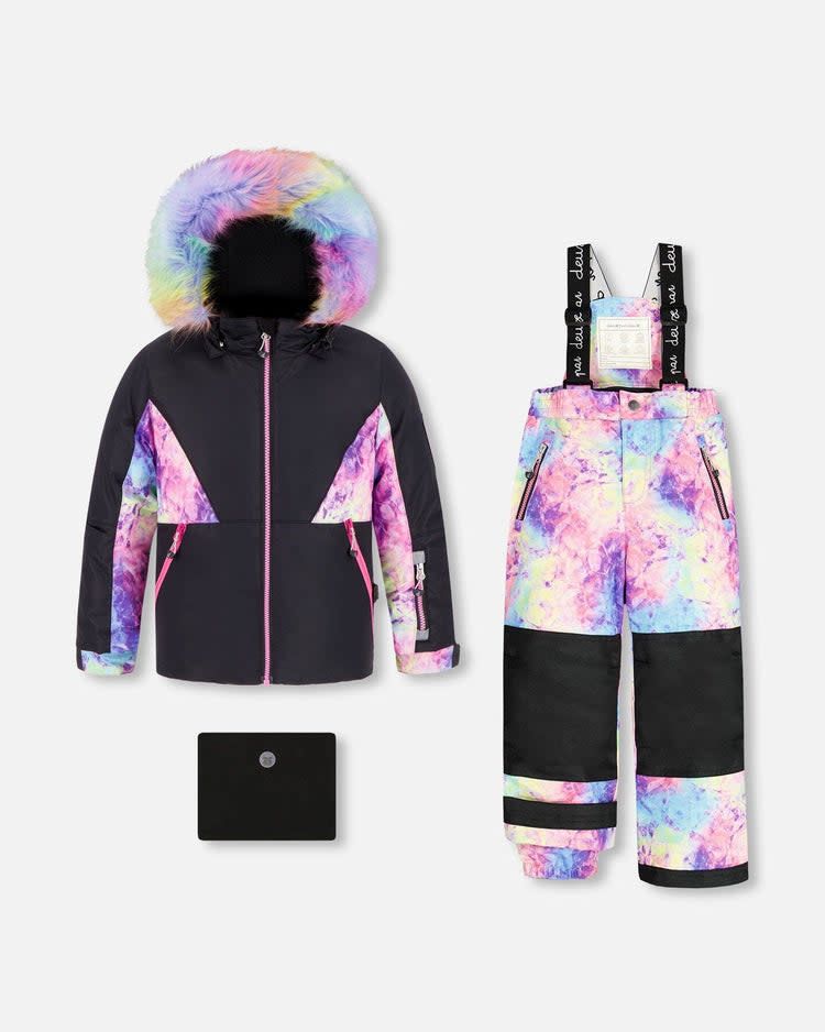 Deux par Deux Girls Two Piece Snowsuit- Frozen Rain 