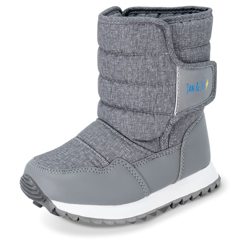 Jan &amp; Jul Toasty-Dry Tall Puffy Winter Boots- Heather Grey