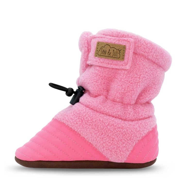 Jan &amp; Jul Stay-Put Cozy Booties- Watermelon Pink 