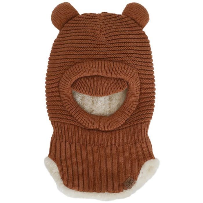 Calikids Knit Bear Balaclava- Ginger