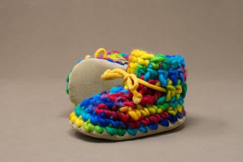 Padraig Cottage Slippers- Rainbow