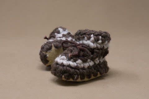 Padraig Cottage Slippers- Brown Stripe
