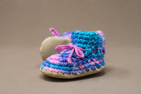 Padraig Cottage Slippers- Pink Multi