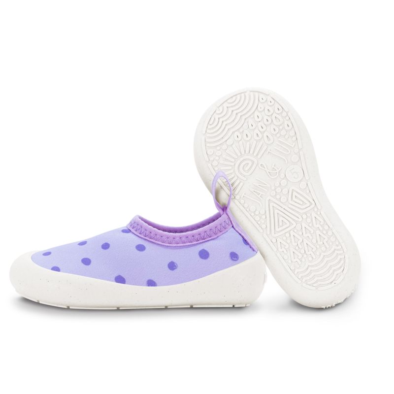 Jan &amp; Jul Water Play Shoes- Purple Dots