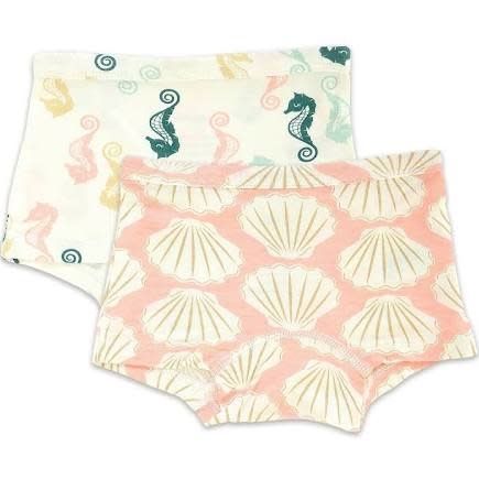 Silkberry Baby Bamboo Girls Boyshort Underwear 2pk