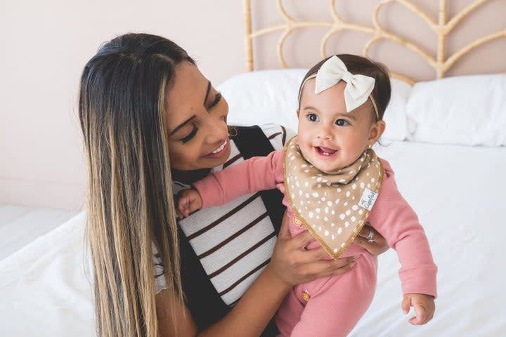 Copper Pearl Bandana Bib Set- Autumn