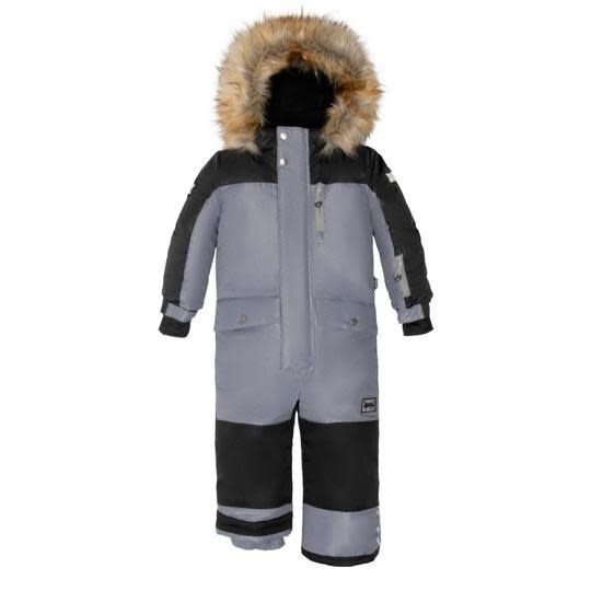 Deux par Deux Kids One Piece Fur 2- Grey Texture