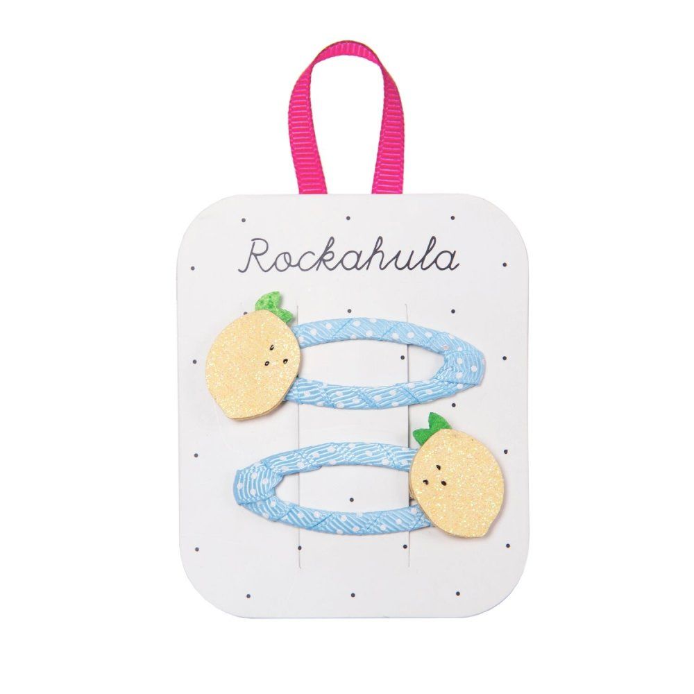 Rockahula Lemon Glitter Clips