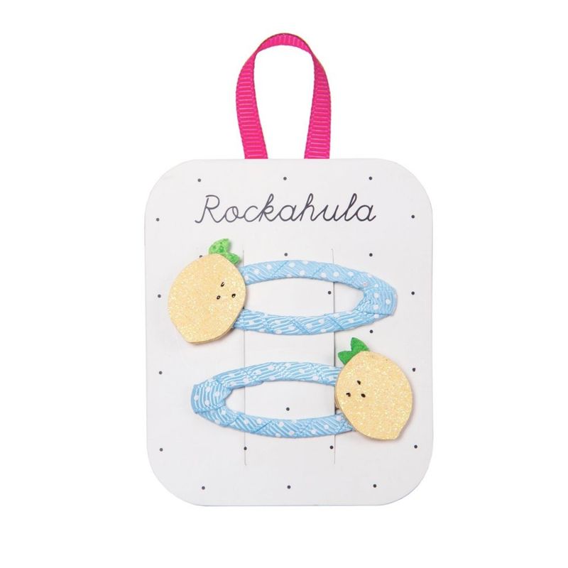 Rockahula Lemon Glitter Clips