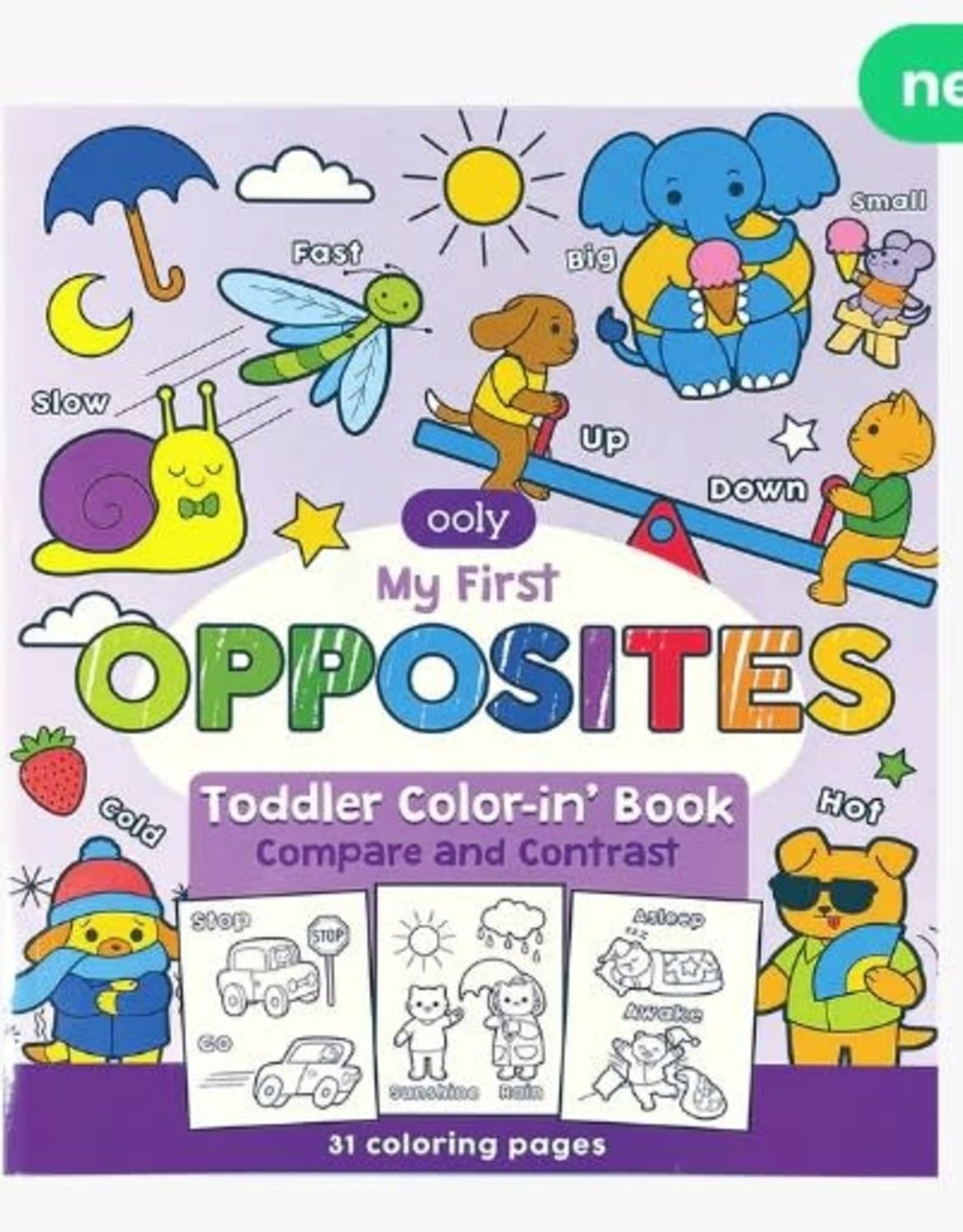 Ooly Toddler Colorin&#39; Book- Opposites