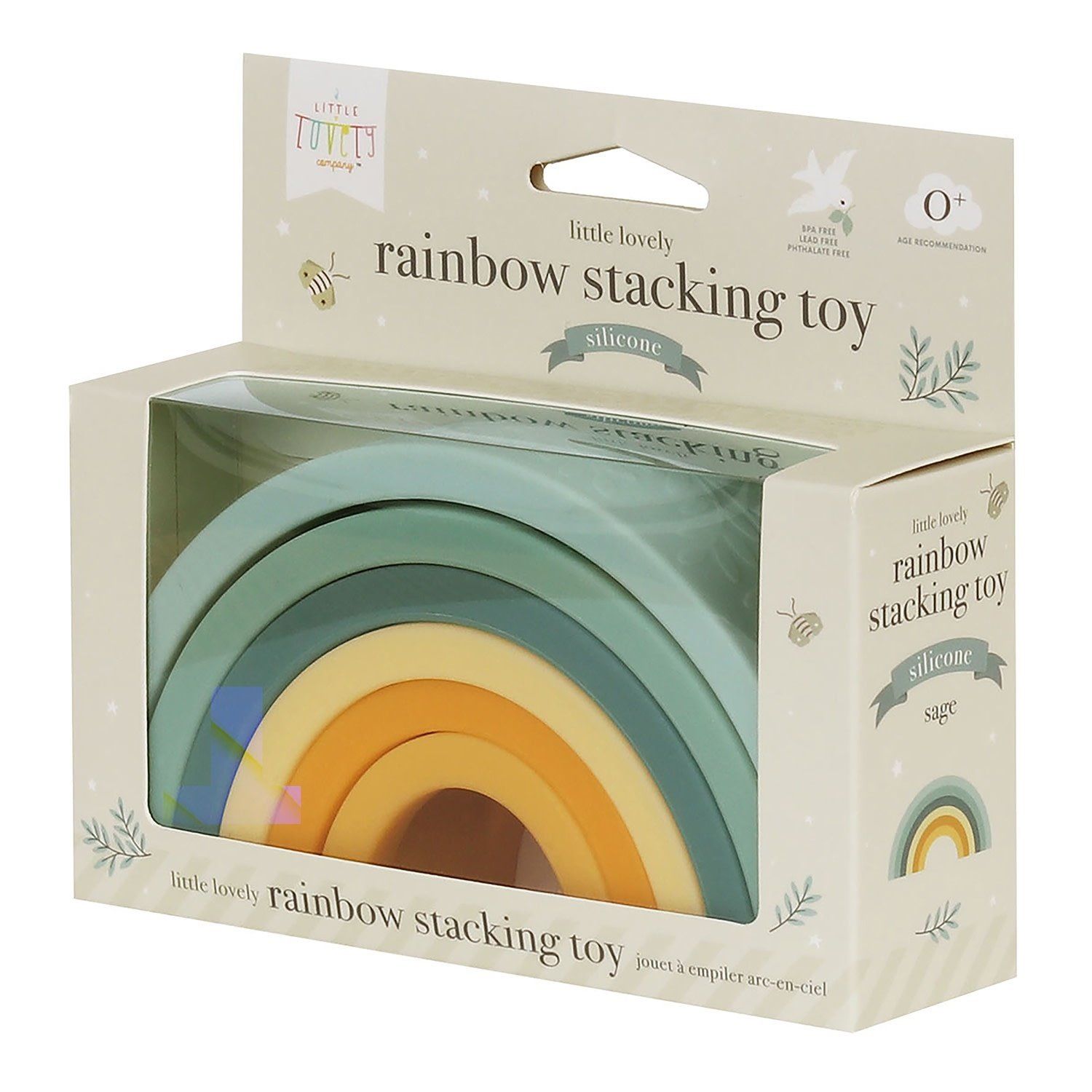 Little Lovely Co. Rainbow Stacking Toy- Sage