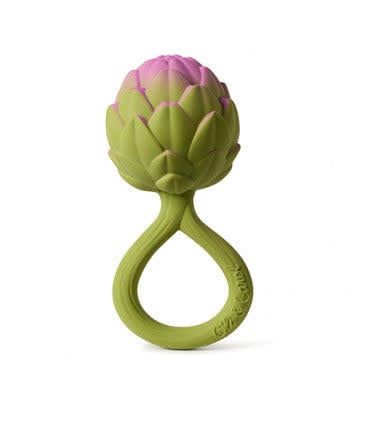 Oli &amp; Carol Artichoke Rattle Toy