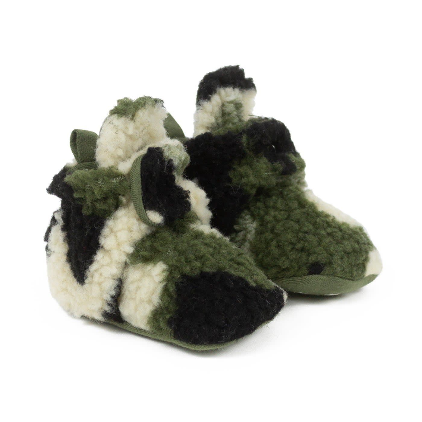 Robees Snap Booties- Cozy Camo