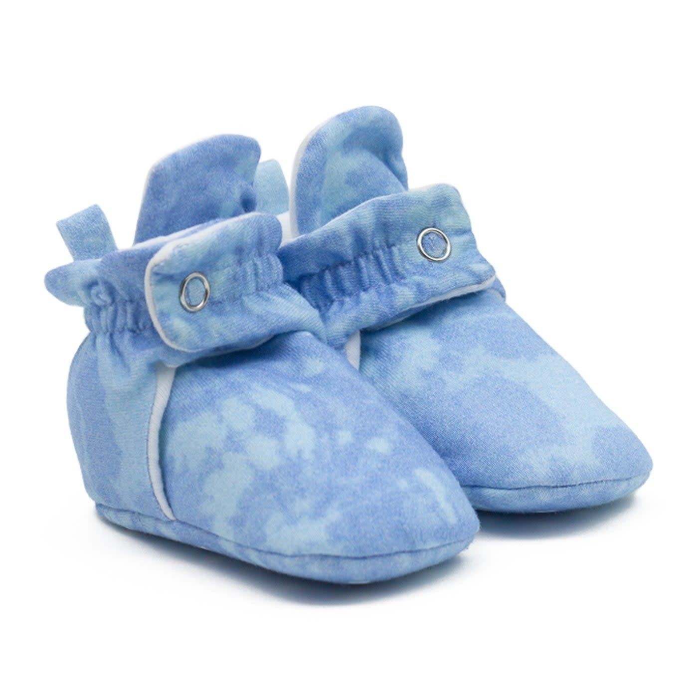 Robeez Snap Bootie- Tie Dye Blue 6-12M