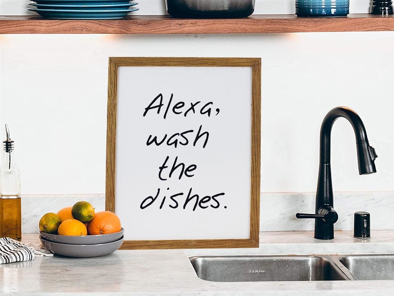 Alexa Wash The Dishes Sign