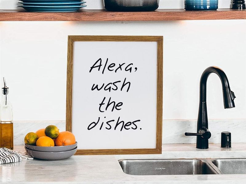 Alexa Wash The Dishes Sign