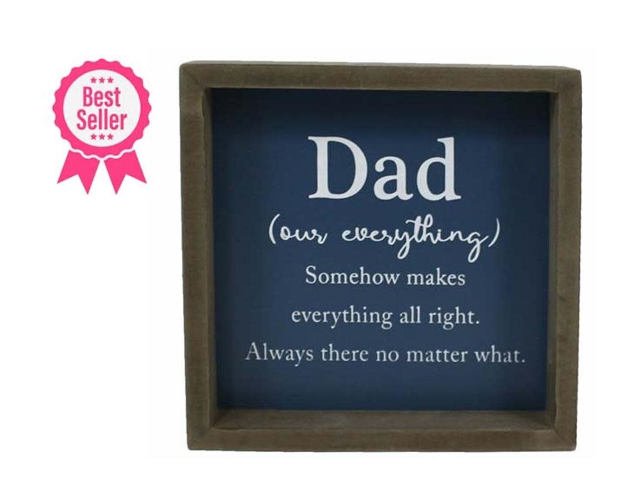 Dad Square 6x6 Wooden Sign