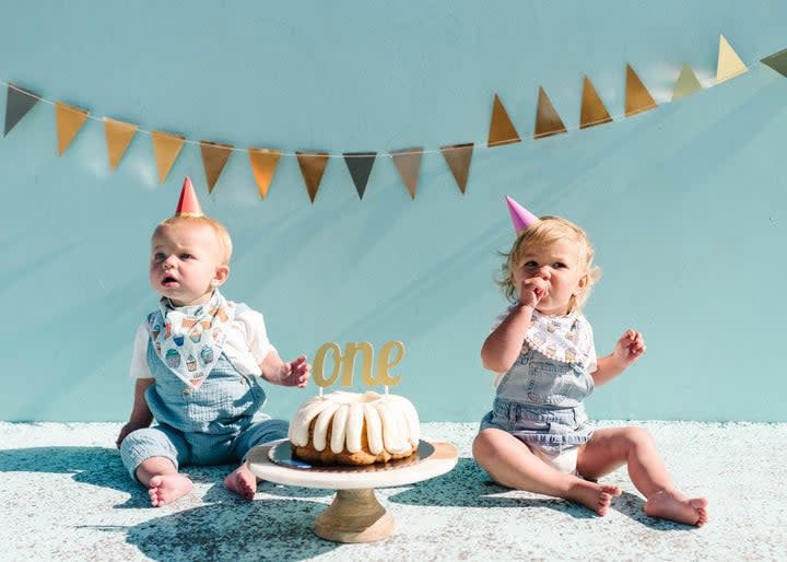 Copper Pearl Bib 2pc Set-  Confetti