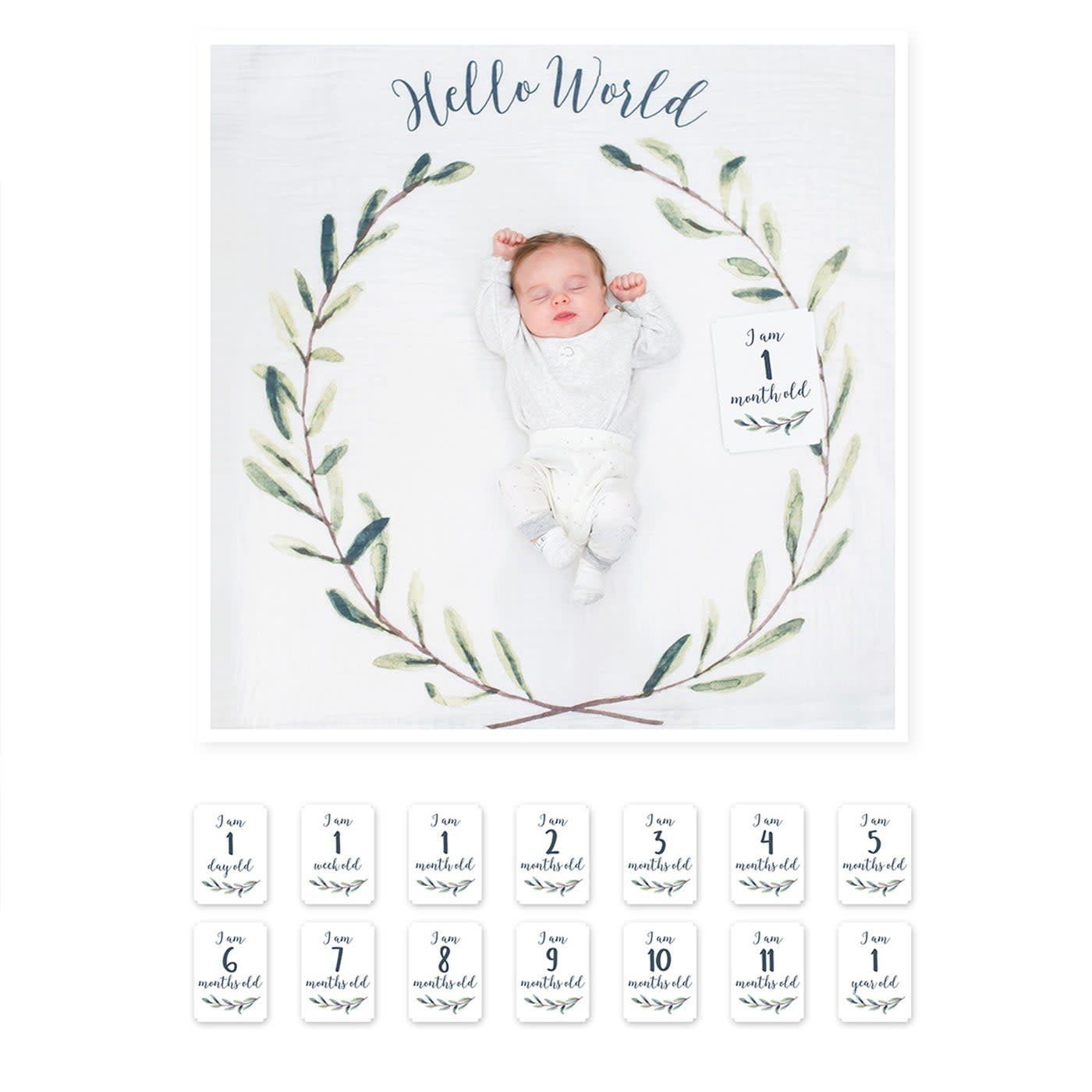 Lulujo Baby&#39;s 1st Year Set- Hello World