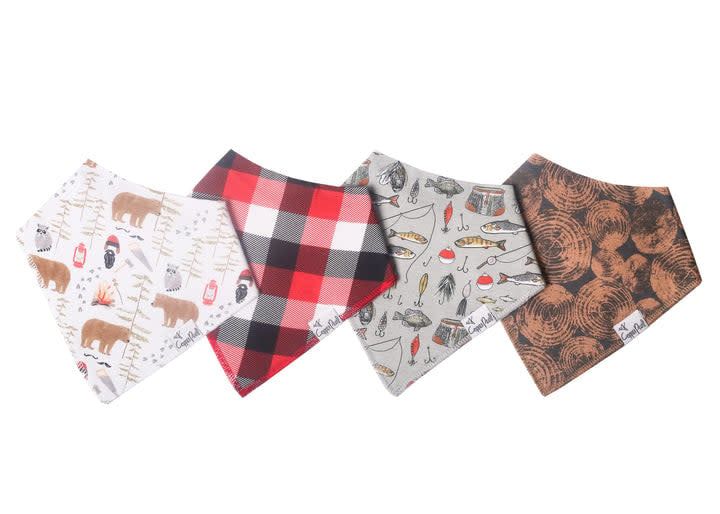 Copper Pearl Bandana Bib Set- Lumberjack