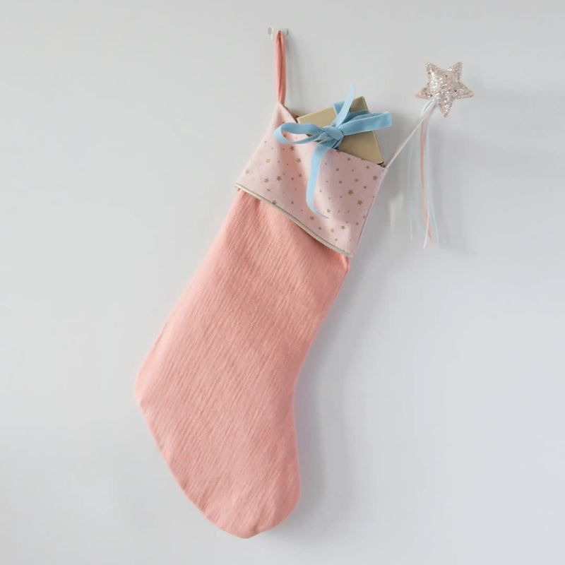 Rockahula Starry Christmas Stocking- Coral