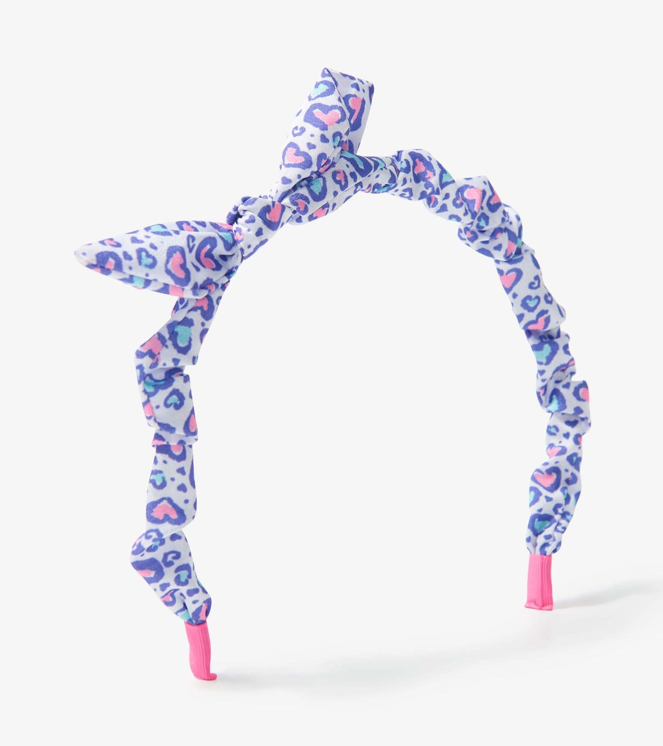 Hatley Leopard Hearts Bow Headband