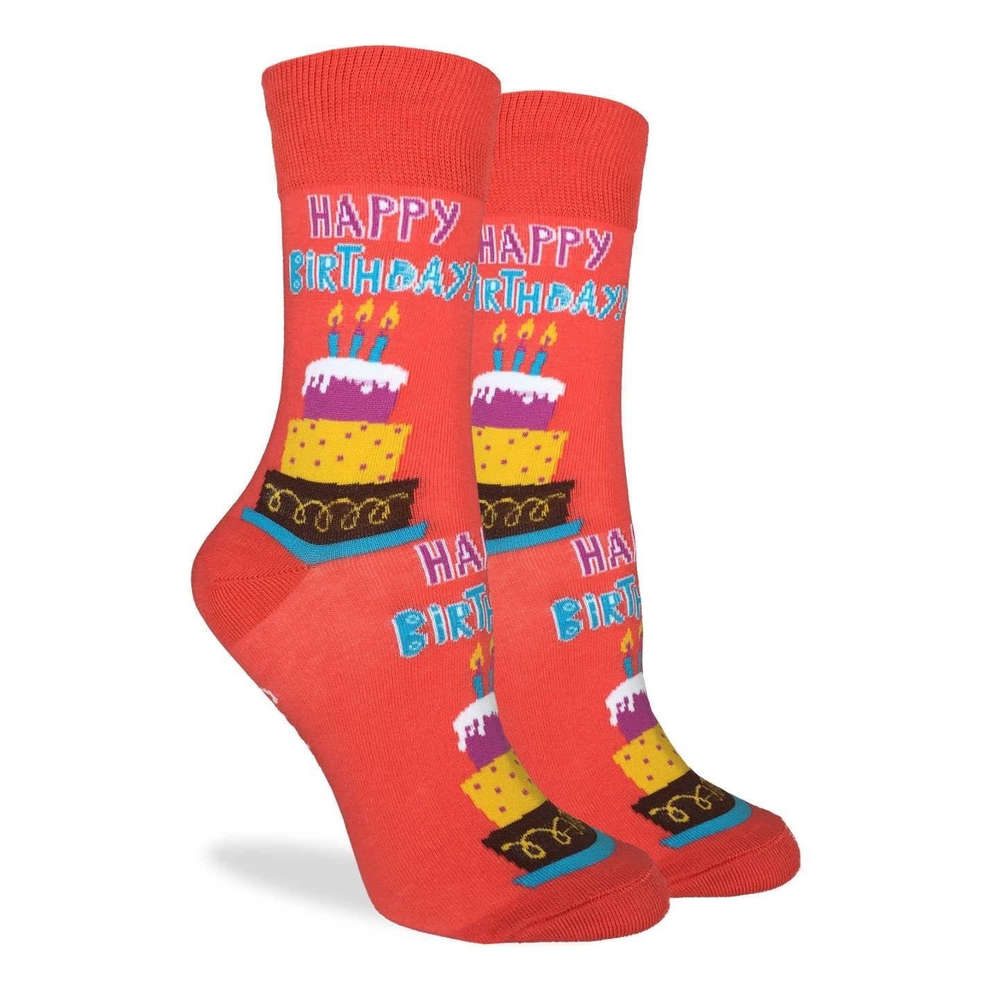 Good Luck Socks Happy Birthday- Youth 5-9