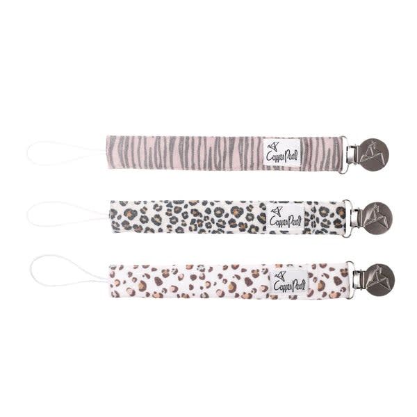 Copper Pearl Binky Clip Set- Zara