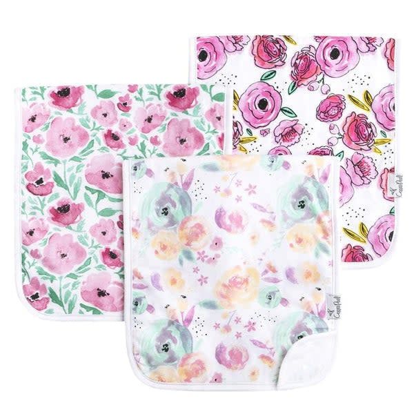 Copper Pearl Burp Cloth Set- Bloom