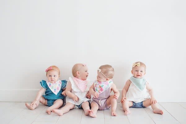 Copper Pearl Bandana Bib Set- Summer