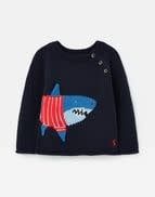 Joules Sweater, Color: Navy Shark, Size: 3-6 Months