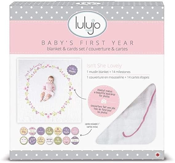 Lulujo Baby&#39;s First Year Blanket Set, Color: Isn&#39;t She Lovely