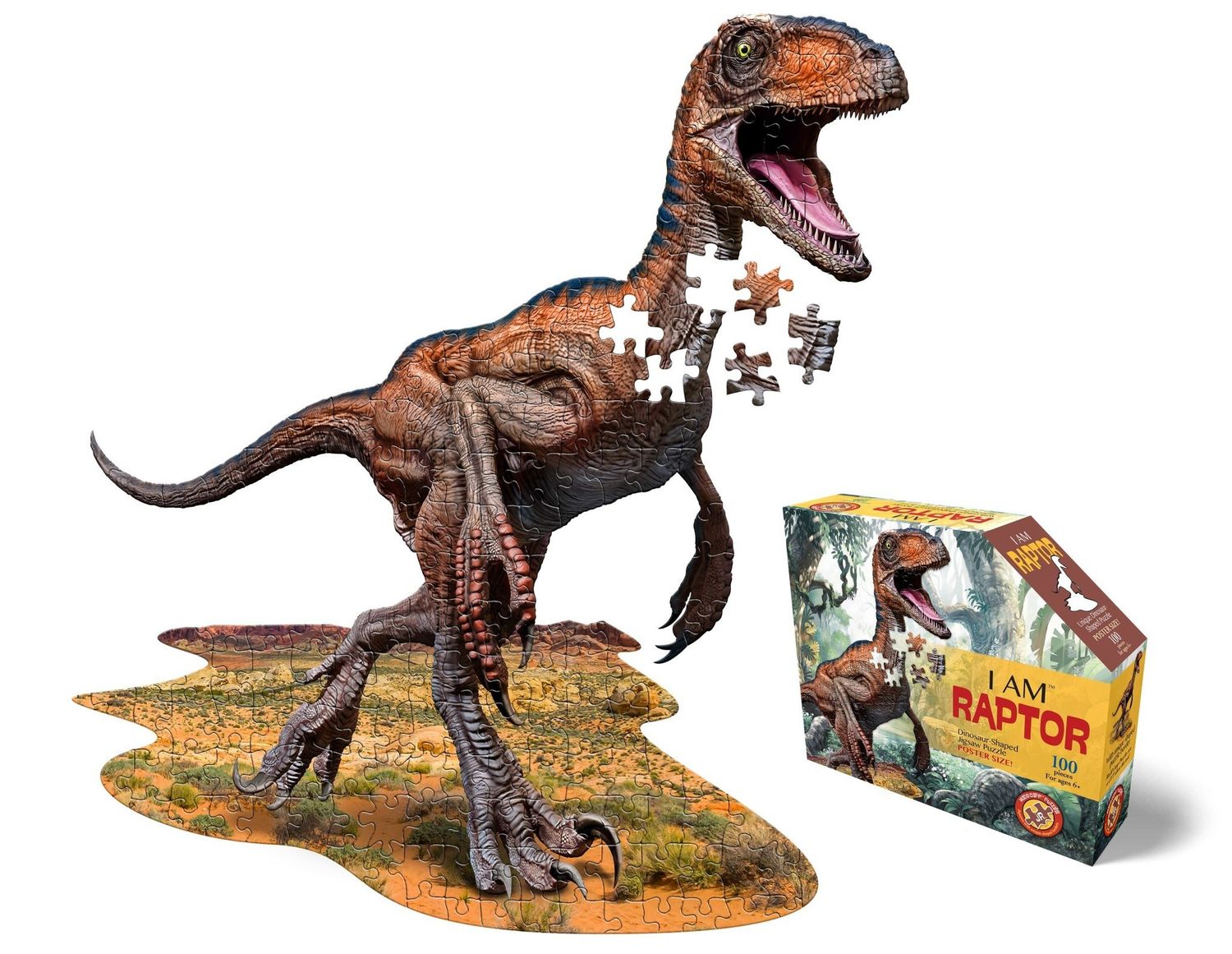 Madd Capp Puzzles 100pc, Color: I AM Raptor