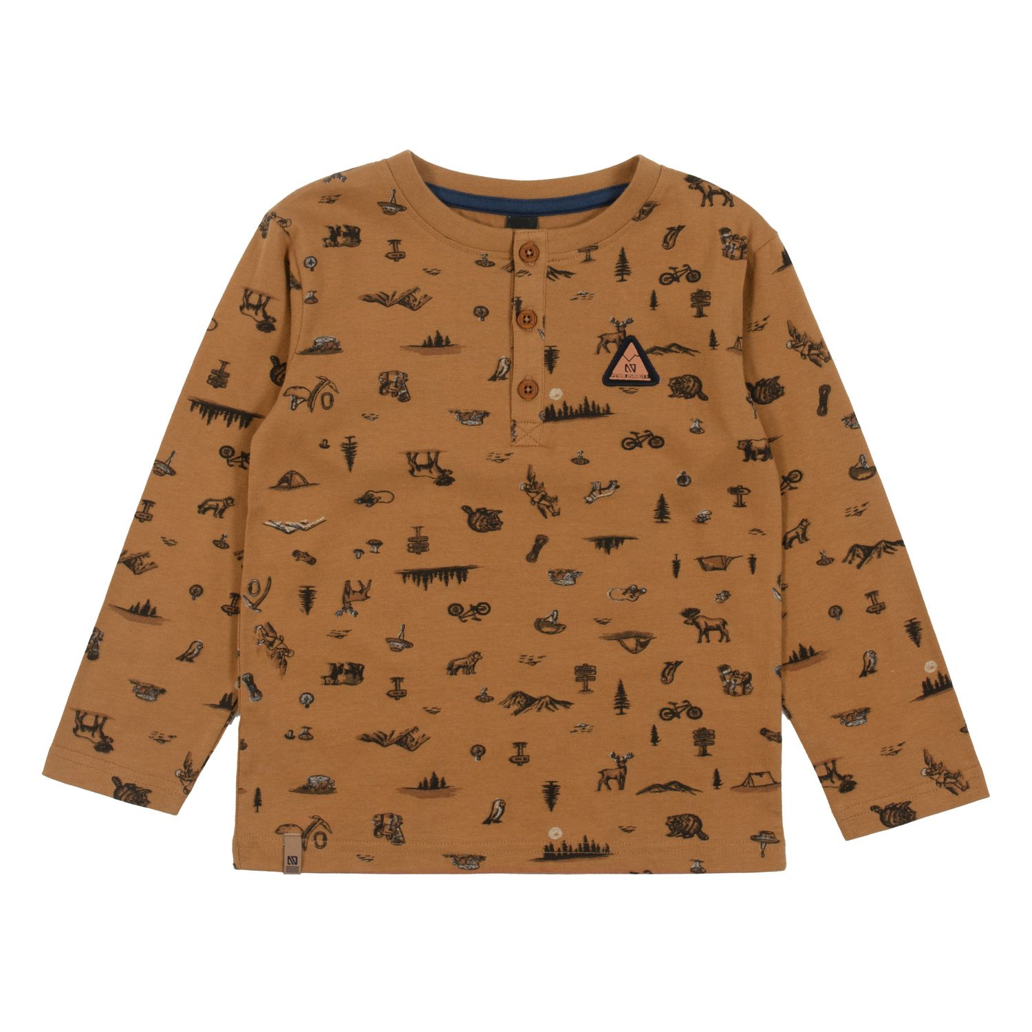 Nano LS Mountain Tee- Caramel , Size: 2