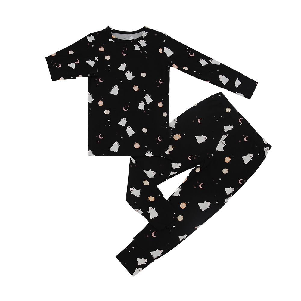 Belan.J L/S PJ Set- Ghosts, Size: 3T
