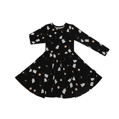 Belan.J L/S Twirl Dress- Ghosts