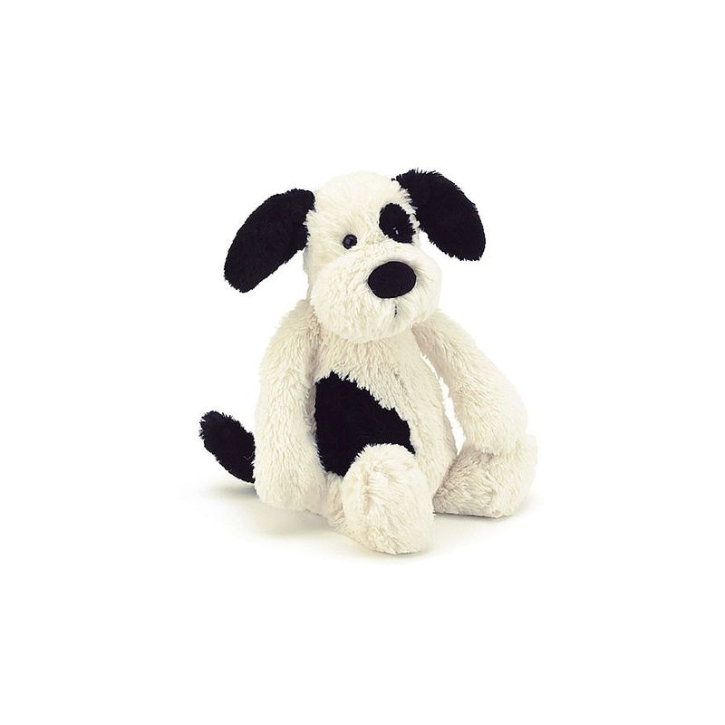 Jellycat Bashful Black &amp; Cream Puppy Medium