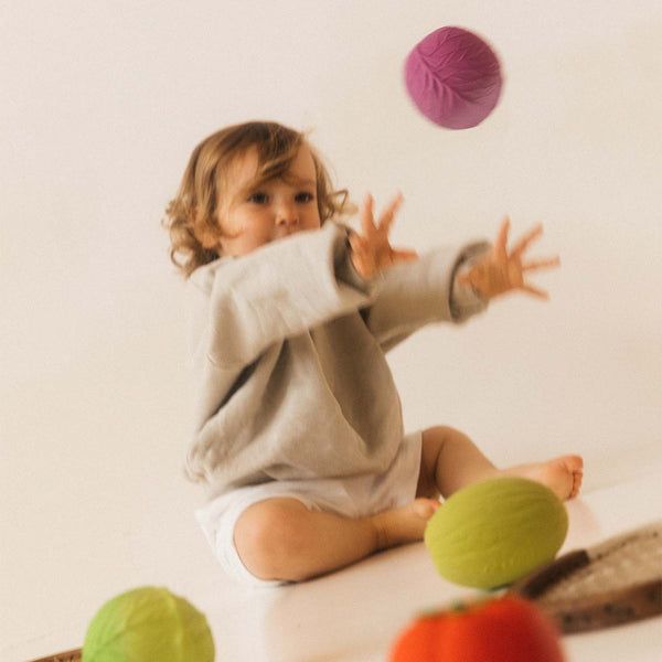 Oli &amp; Carol Purple Cabbage Baby Ball