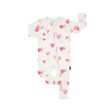 Belan.J Footless Sleeper- Heart Balloons, Size: 3-6M
