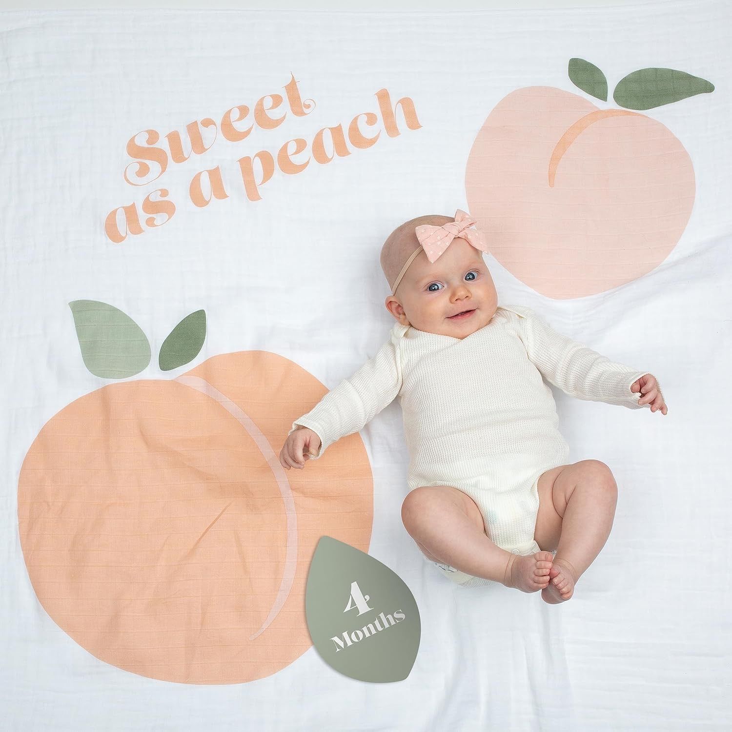 Lulujo Baby&#39;s 1st Year Set- Sweet as a Peach