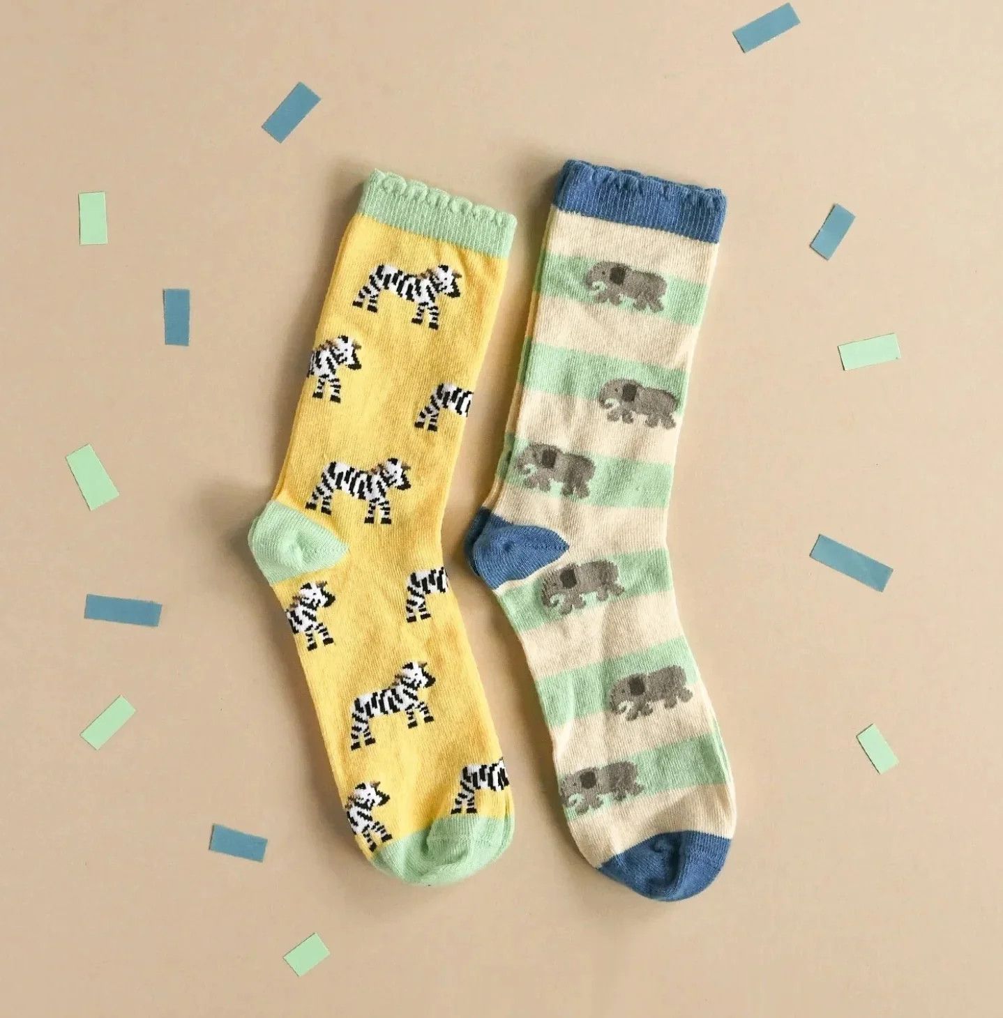 Rockahula Safari Fun 2pk Socks, Size: 6-8yrs