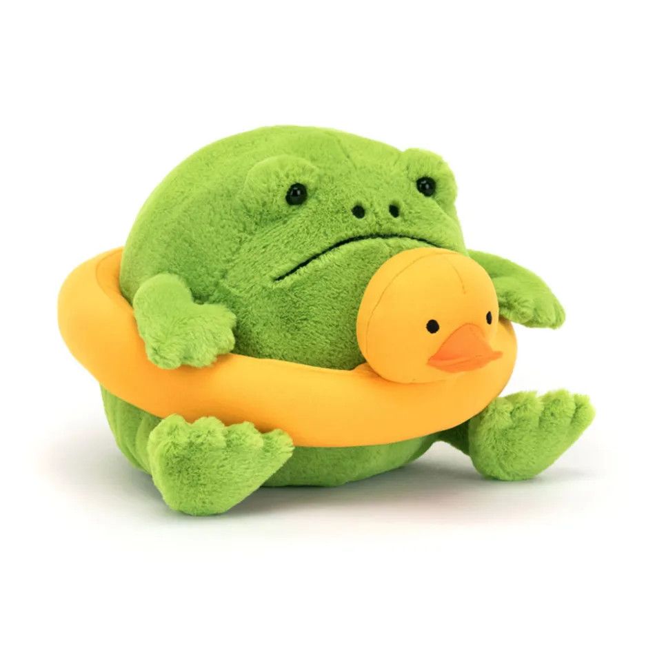 Jellycat Ricky Rain Frog with Rubber Ring