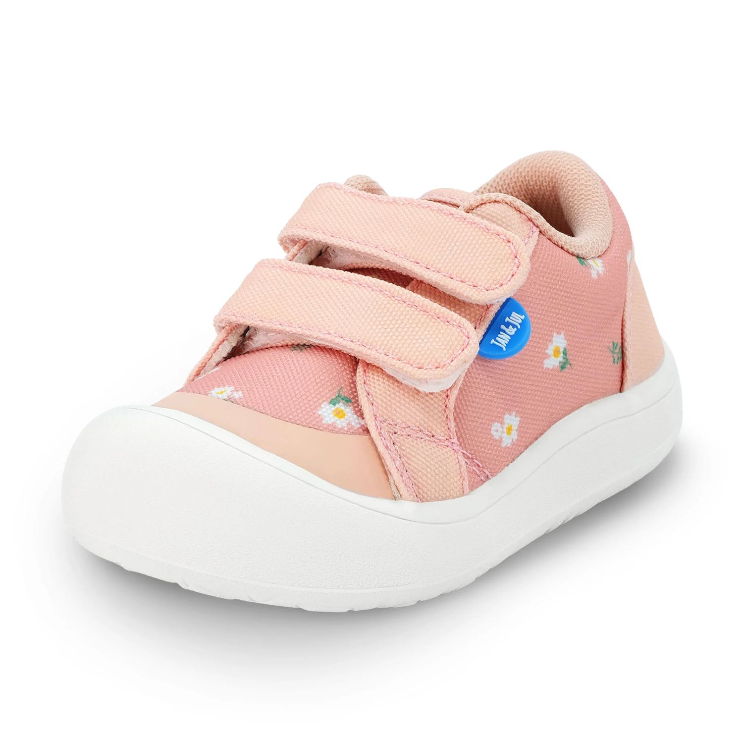 Jan &amp; Jul Mini Canvas Sneakers- Apricot Flower, Size: 4