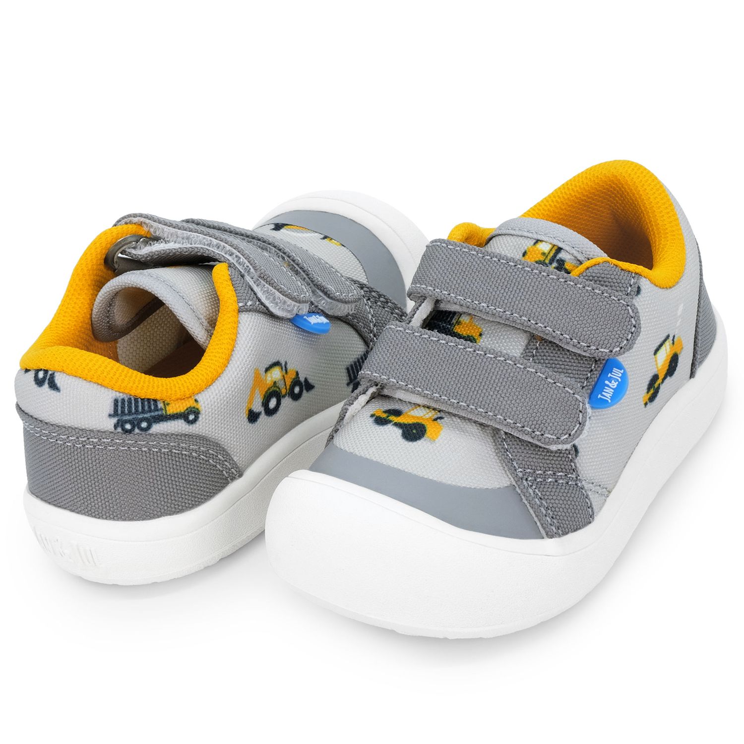 Jan &amp; Jul Mini Canvas Sneakers- Grey Construction, Size: 4