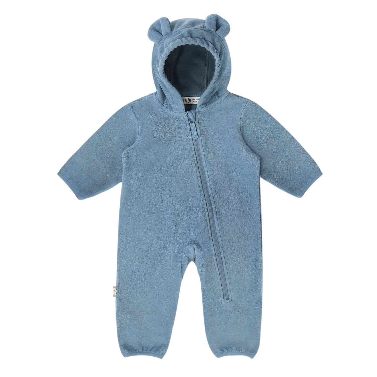Jan &amp; Jul Fleece Suit- Stormy Blue, Size: S(0-6M)