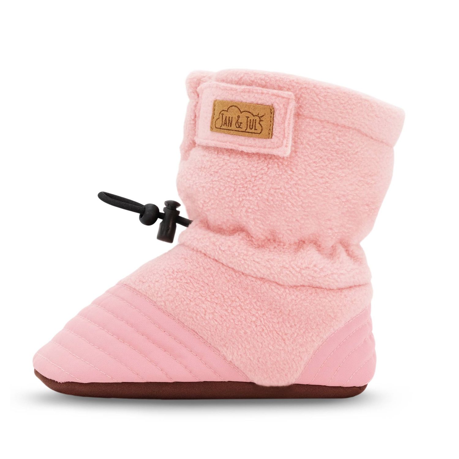 Jan &amp; Jul Stay-Put Cozy Booties- Dusty Pink, Size: L(18-24M)