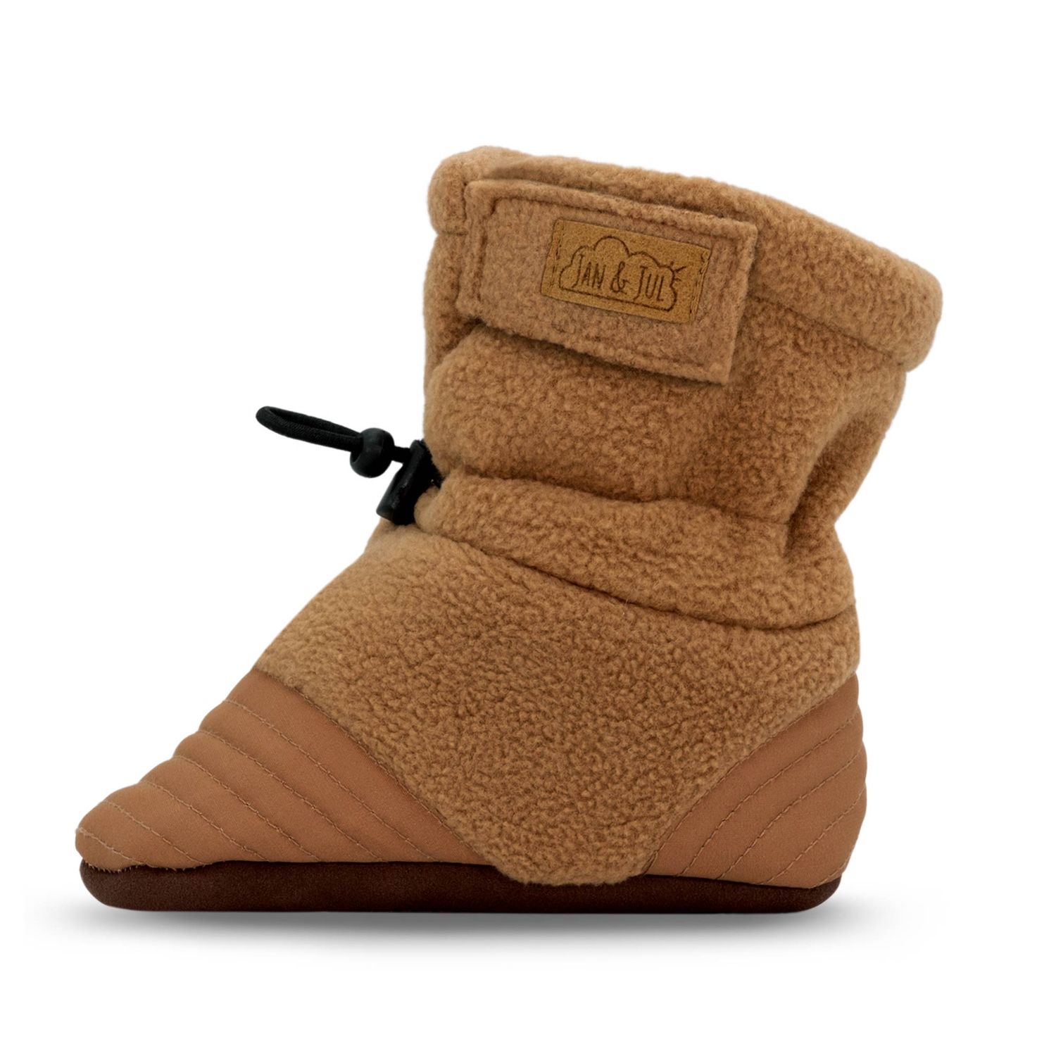 Jan &amp; Jul Stay-Put Cozy Booties- Soft Brown, Size: S(3-12M)