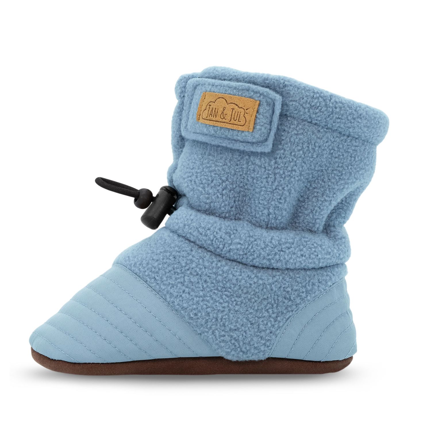 Jan &amp; Jul Stay-Put Cozy Booties- Stormy Blue, Size: S(3-12M)