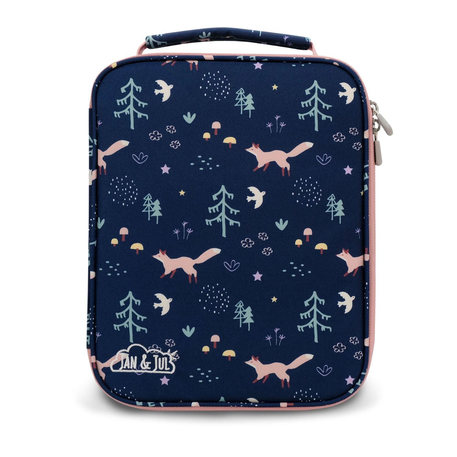 Jan &amp; Jul Lunch Bag- Navy Forest