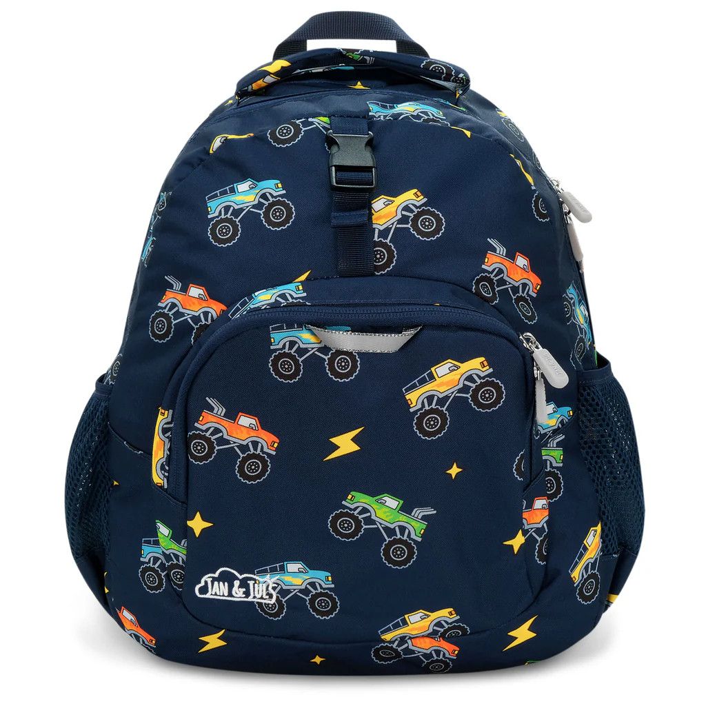 Jan &amp; Jul Kid&#39;s Backpack- Big Trucks